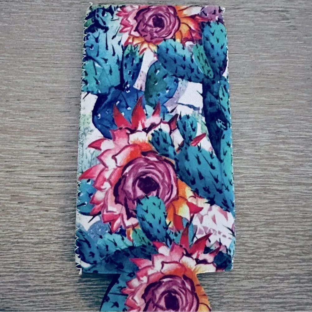 Cactus Boho Botanical Floral Beer Bottle Drink Coozie
